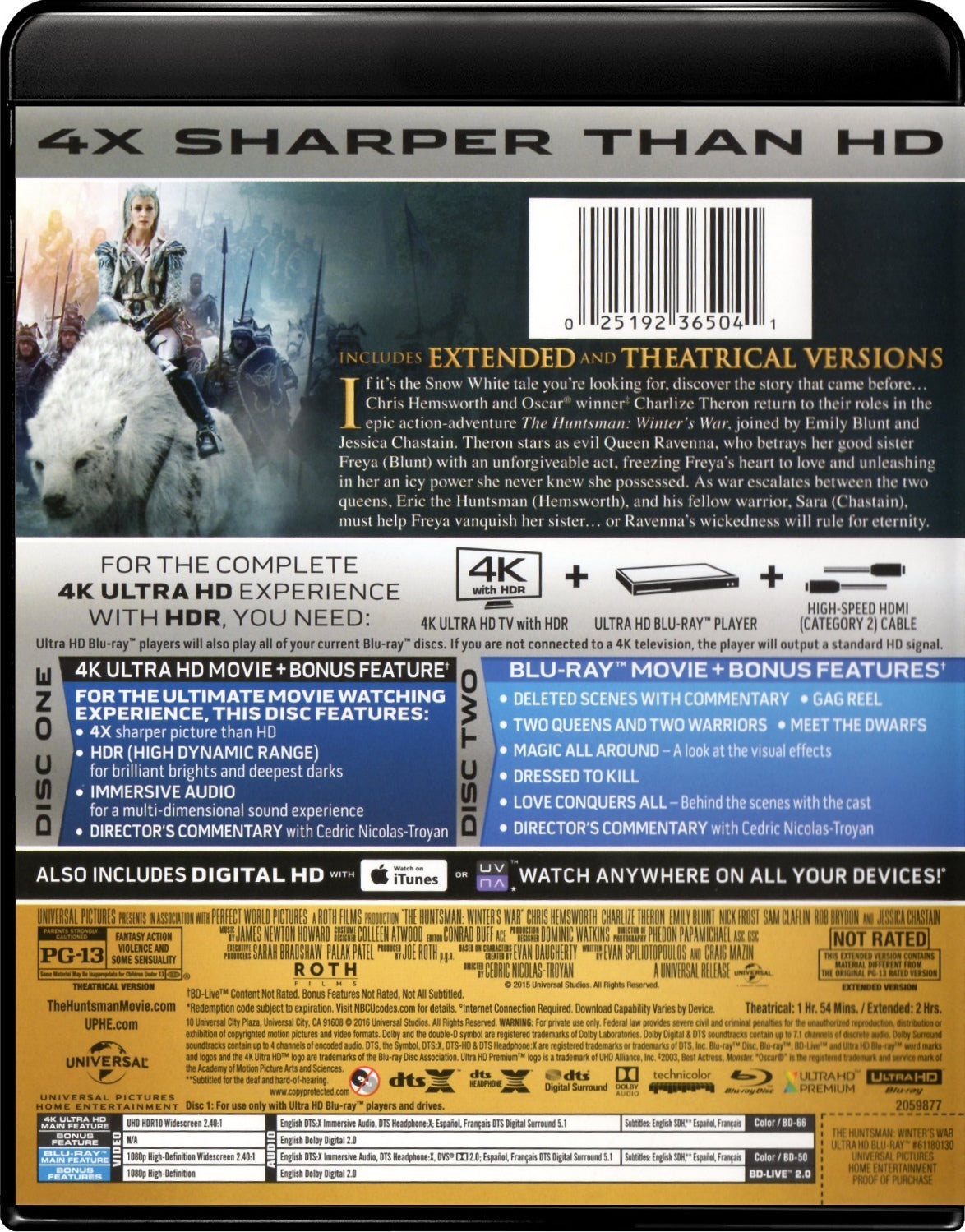 The Huntsman: Winter's War 4K - Extended Edition