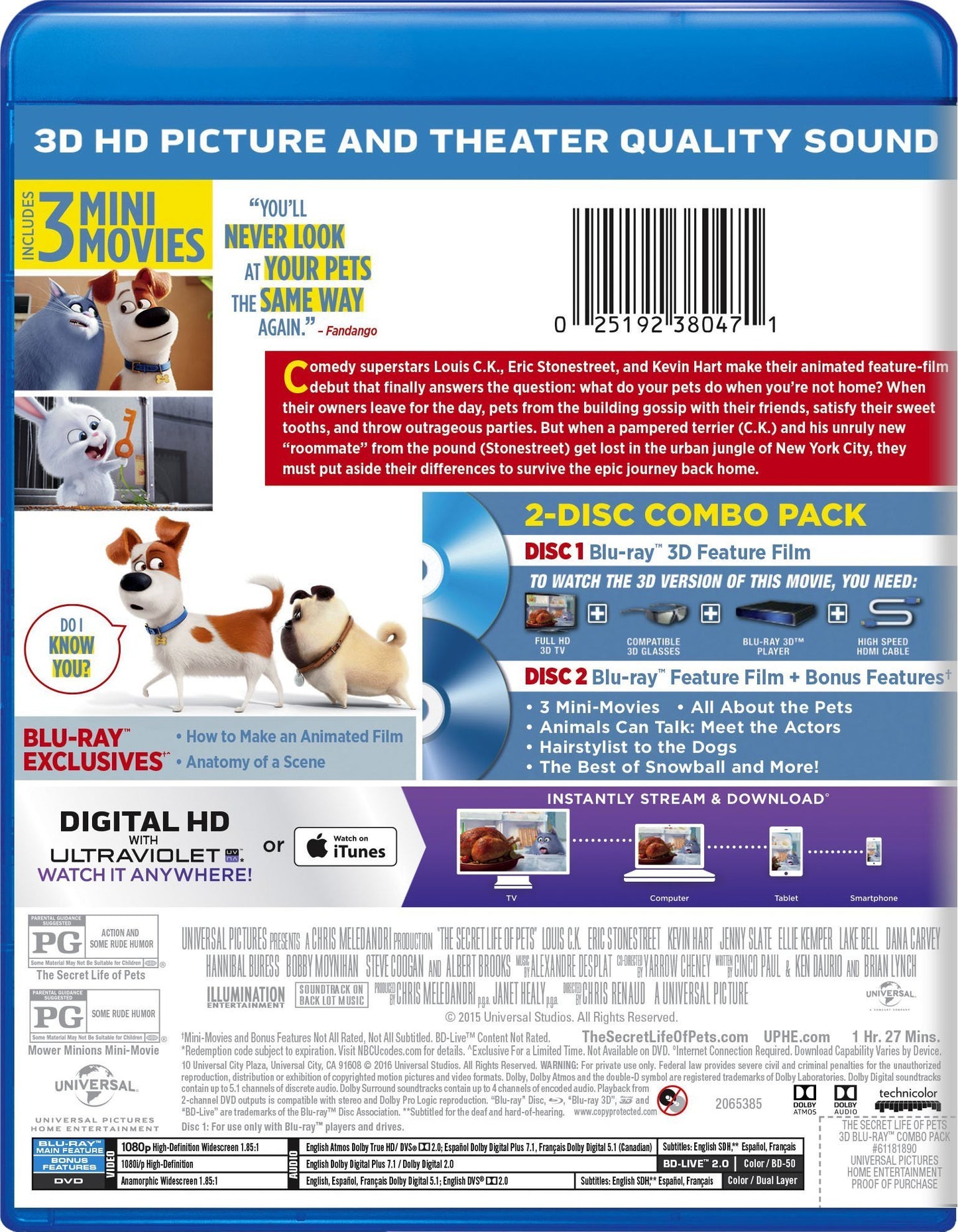 The Secret Life of Pets 3D (2016)