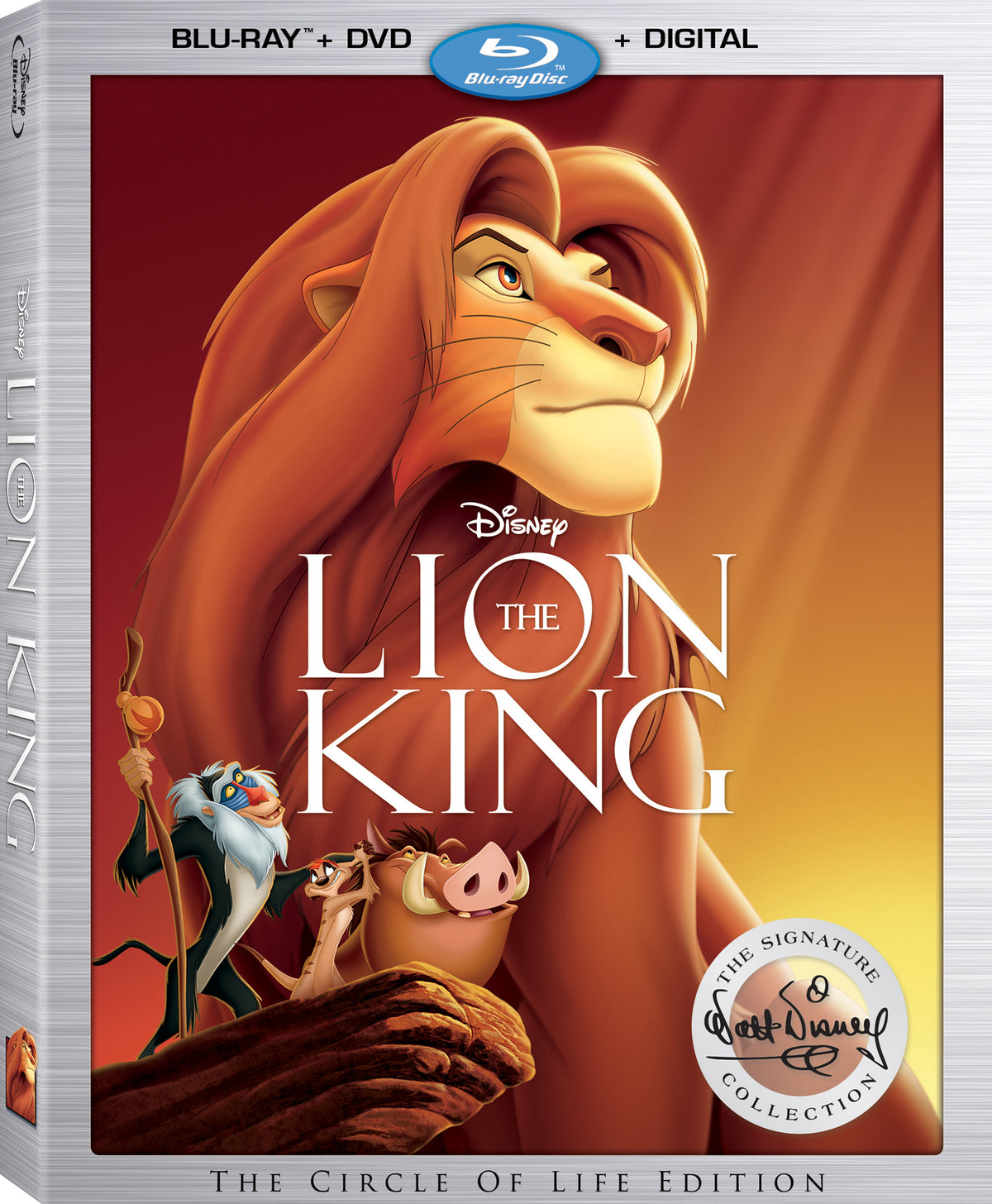 The Lion King: The Signature Collection (1994)(BD/DVD + Digital Copy)(Slip)