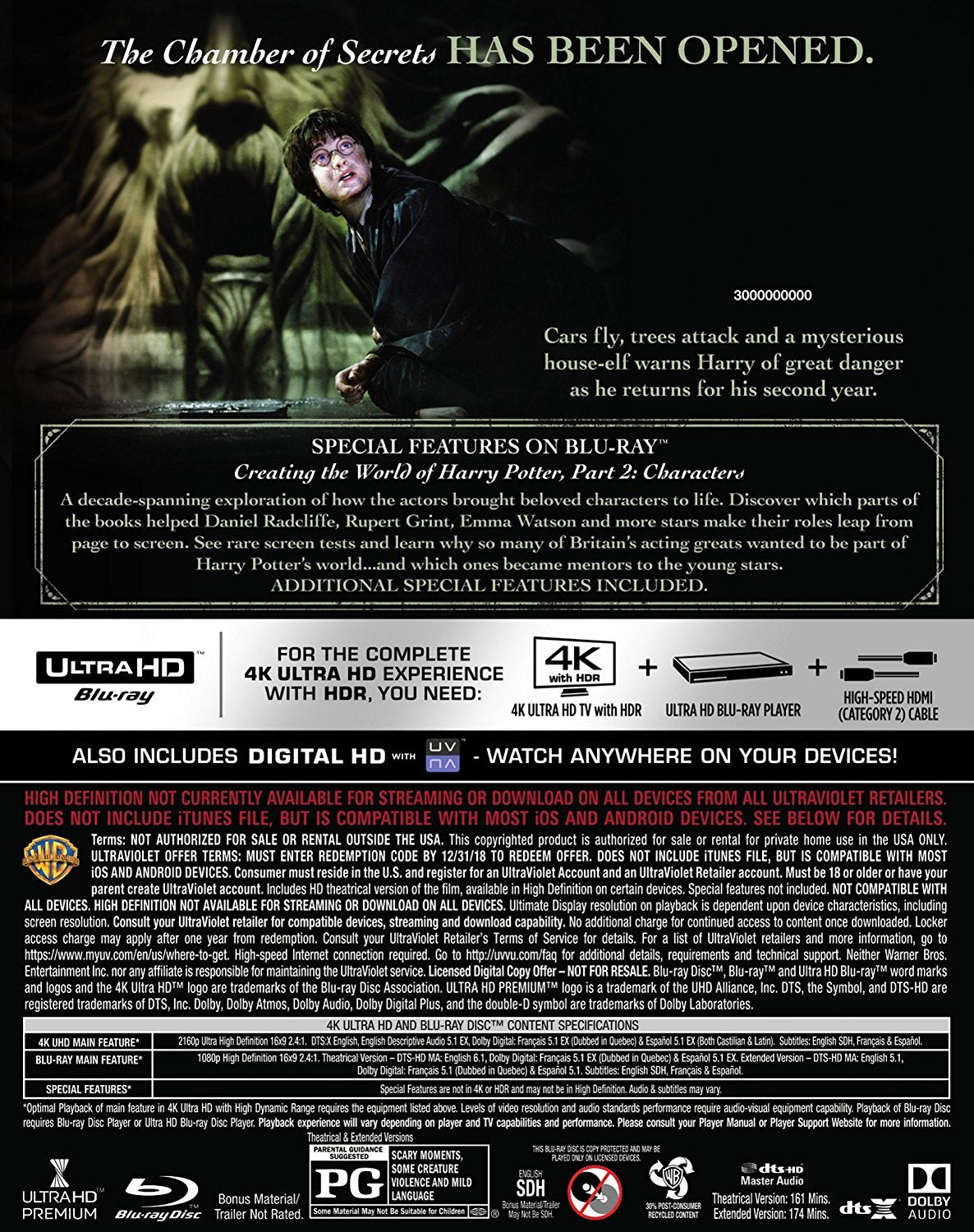 Harry Potter and the Chamber of Secrets 4K