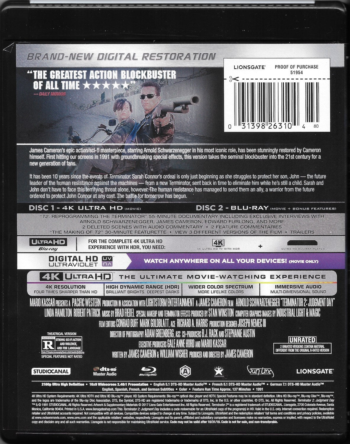 Terminator 2: Judgment Day 4K (1991)