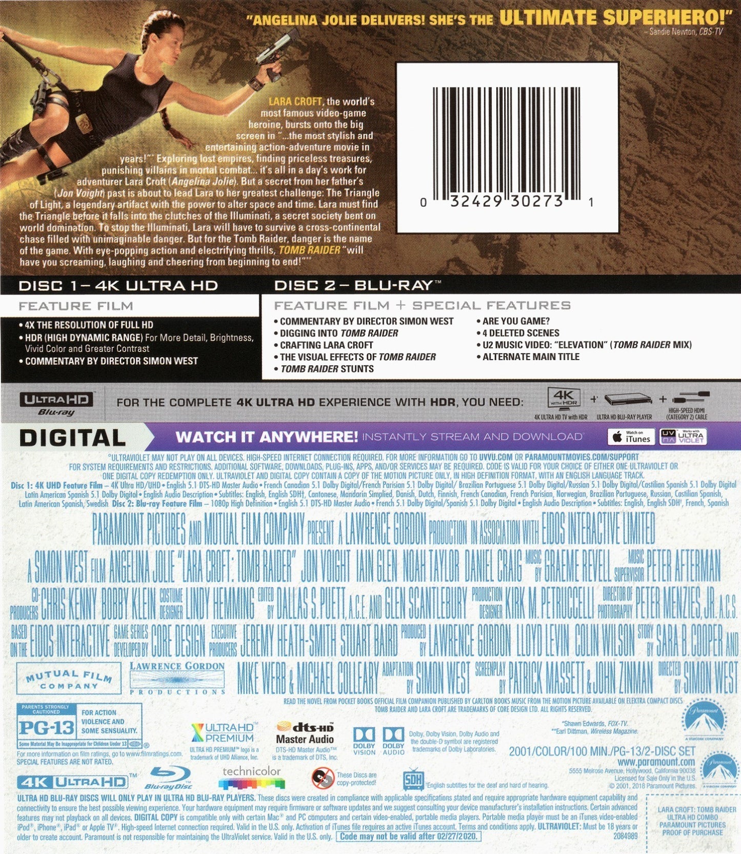 Lara Croft: Tomb Raider 4K (2001)