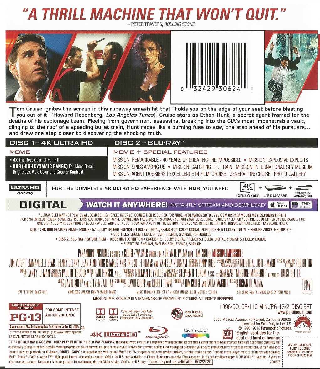 Mission: Impossible 4K (1996)