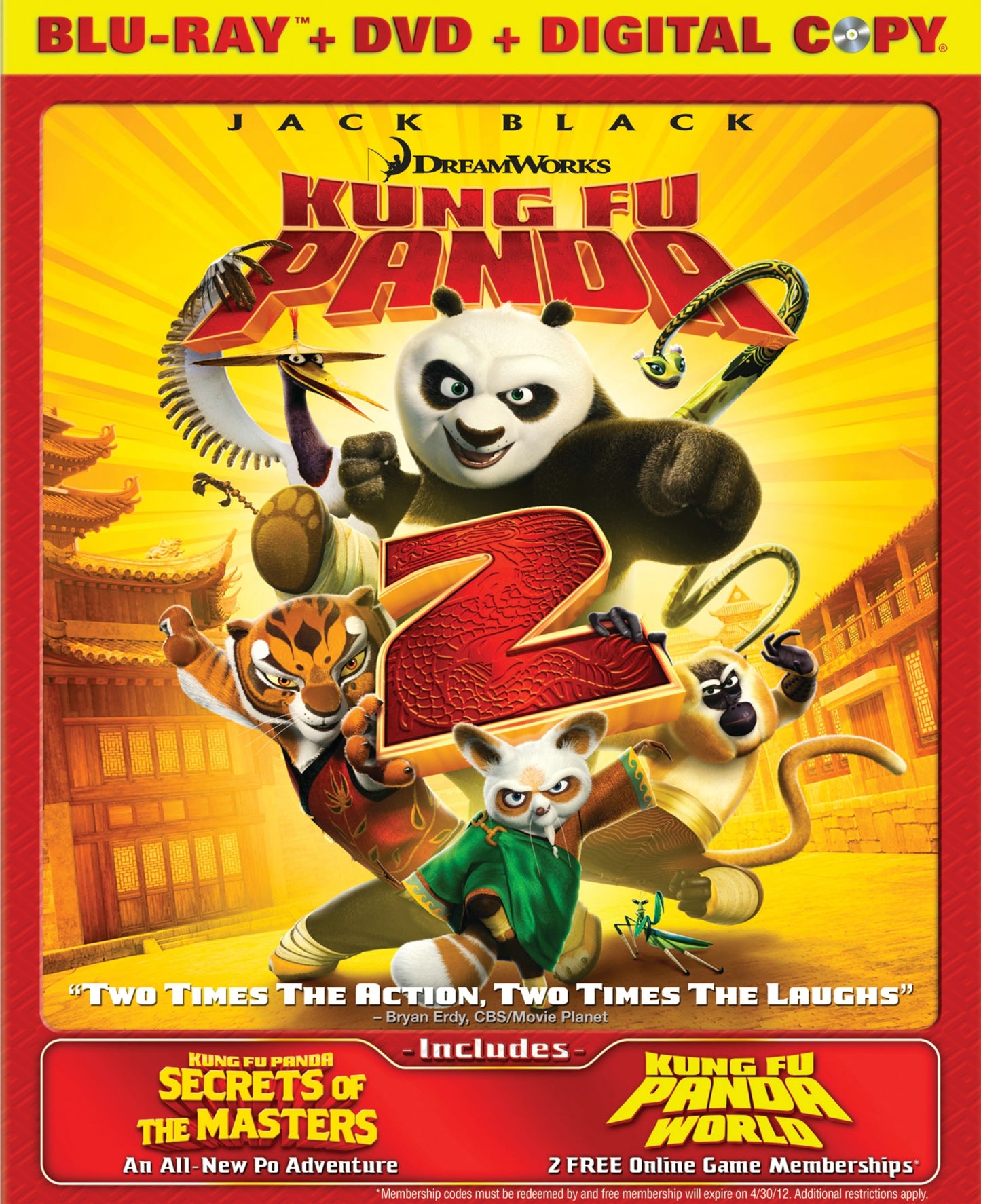 Kung Fu Panda 2 (BD/DVD + Digital Copy)(2011)(Slip)