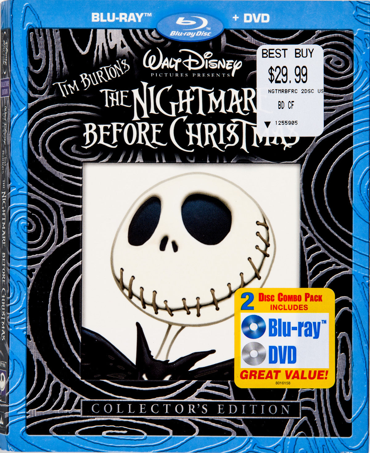 The Nightmare Before Christmas (BD/DVD)(Slip)