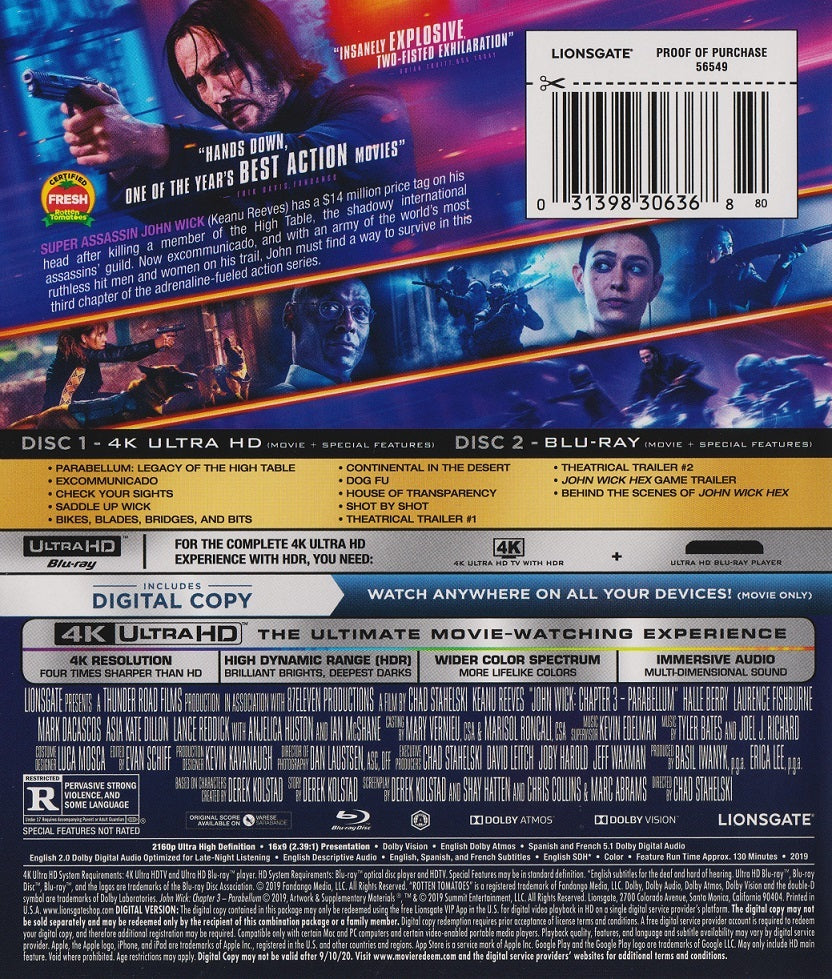 John Wick: Chapter 3 - Parabellum 4K (2019)
