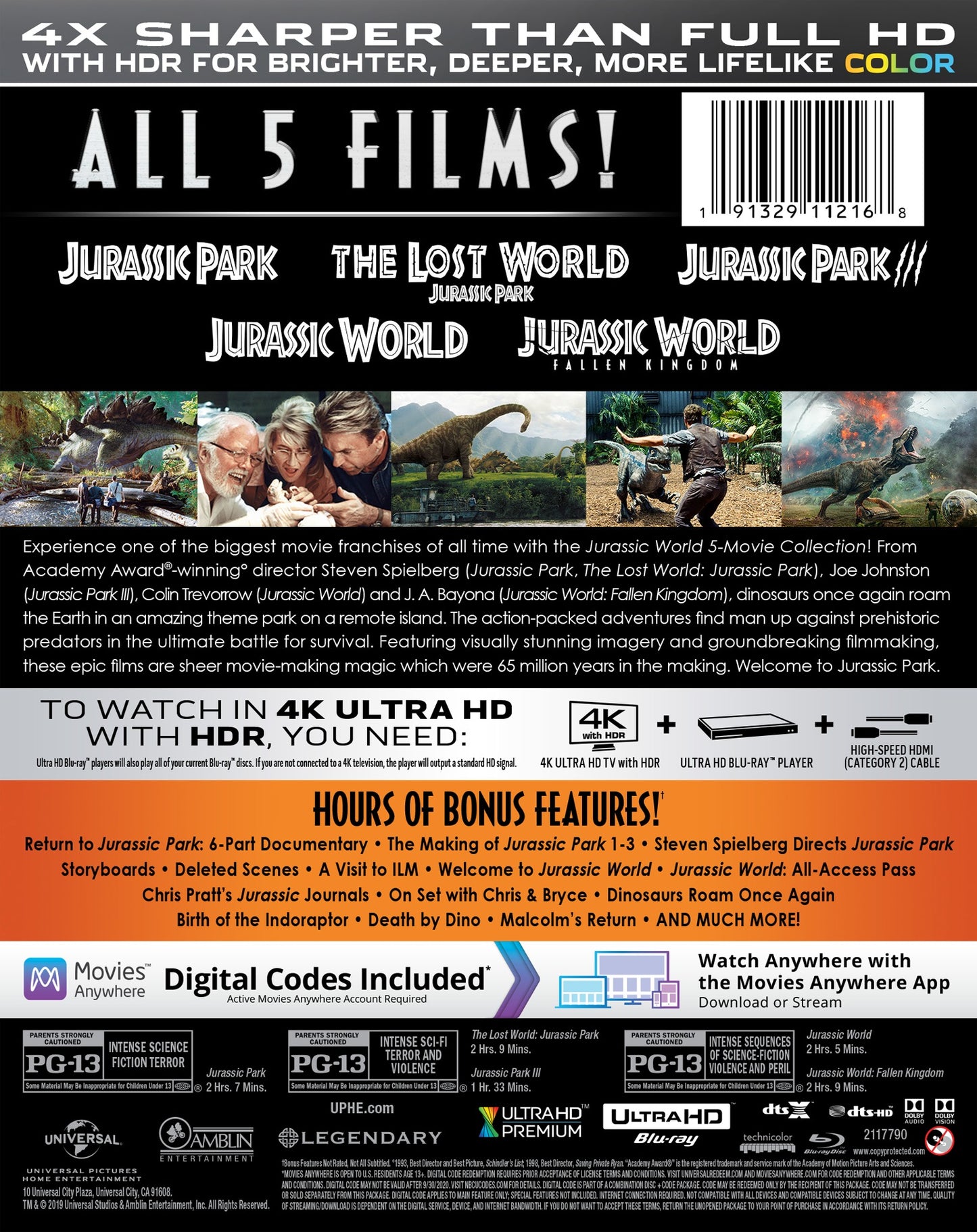 Jurassic World 4K: 5-Movie Collection