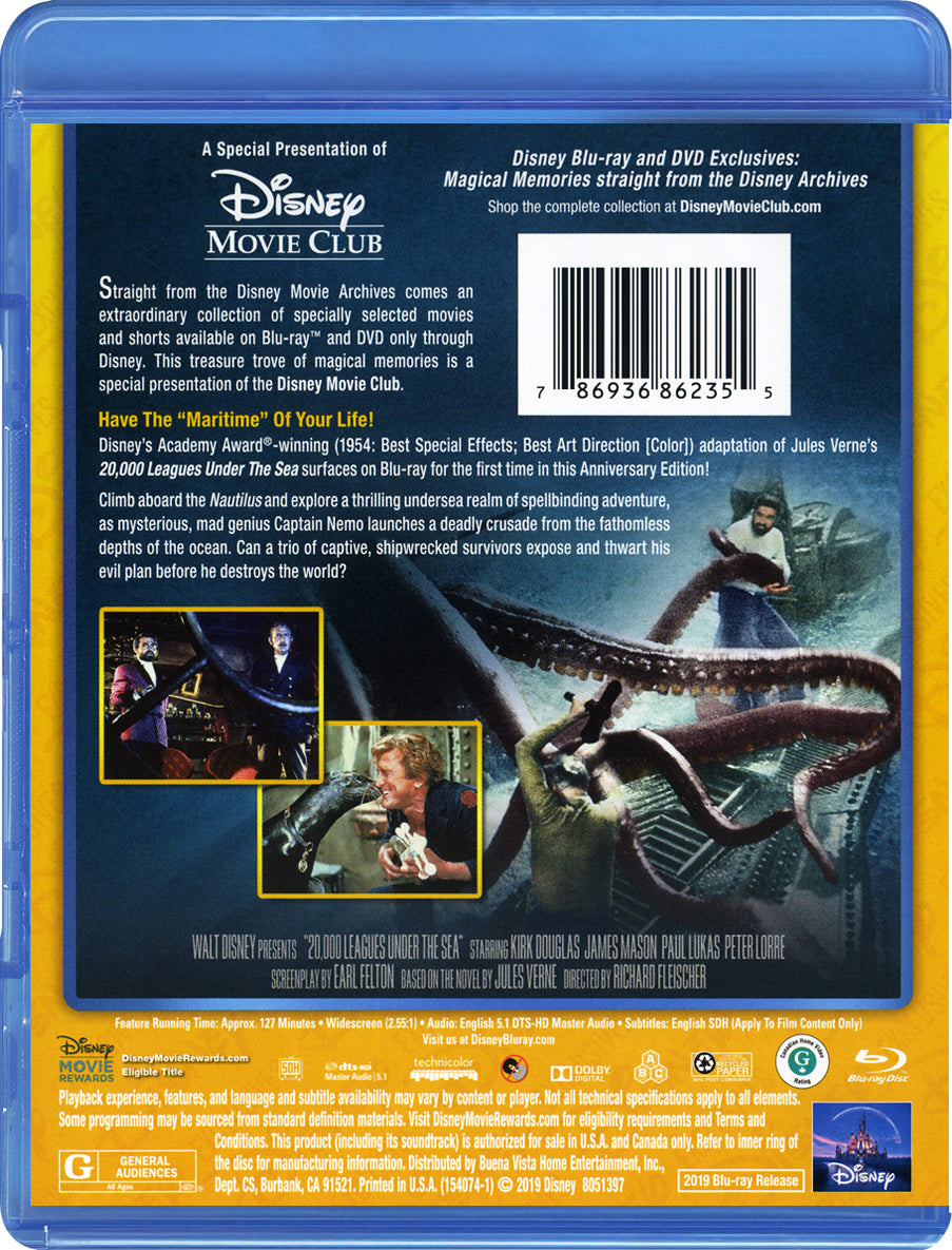20,000 Leagues Under the Sea: Anniversary Edition - Disney Movie Club (1954)(Exclusive)