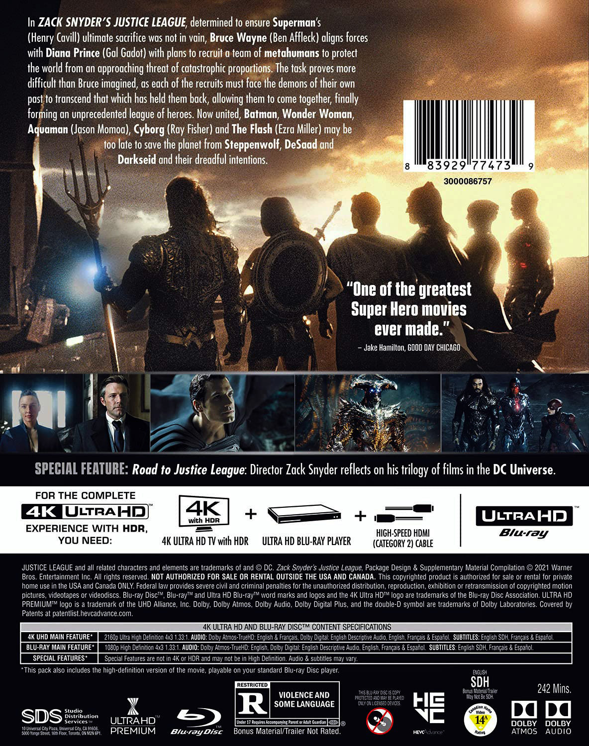 Zack Snyder's Justice League 4K