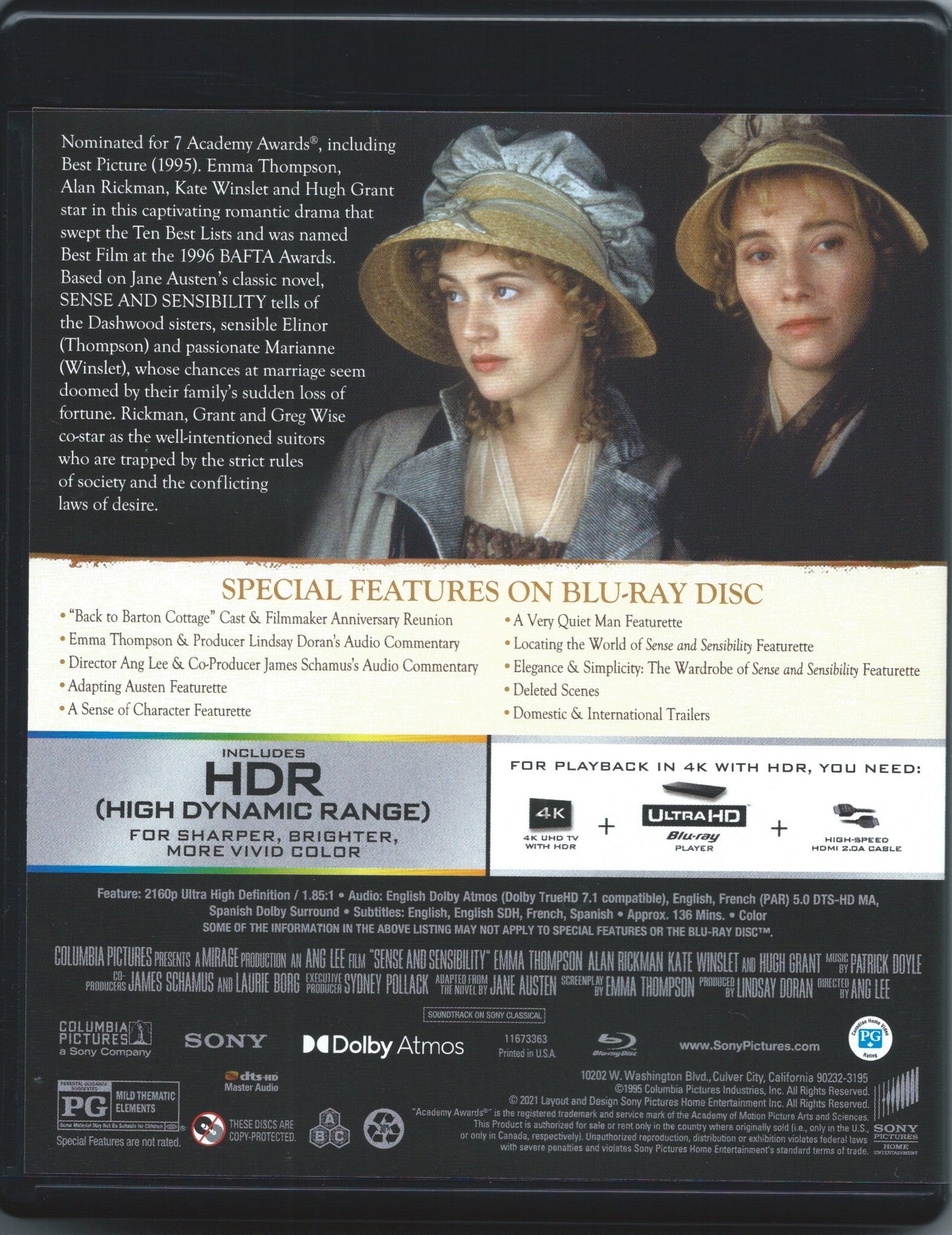 Sense and Sensibility 4K