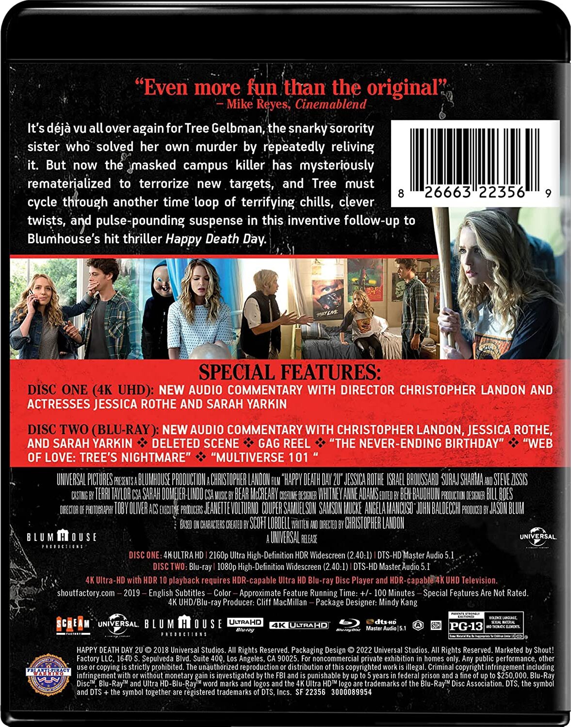 Happy Death Day 1 & 2 4K w/ Posters + Pin Set (Exclusive)