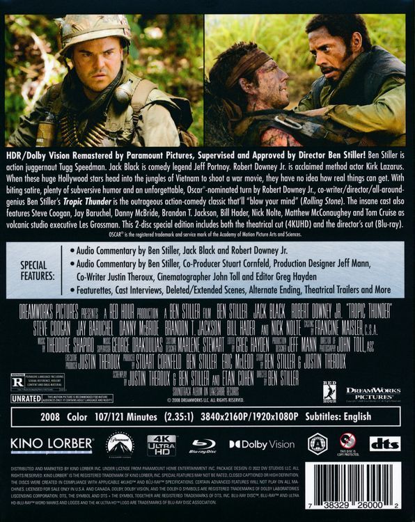 Tropic Thunder 4K