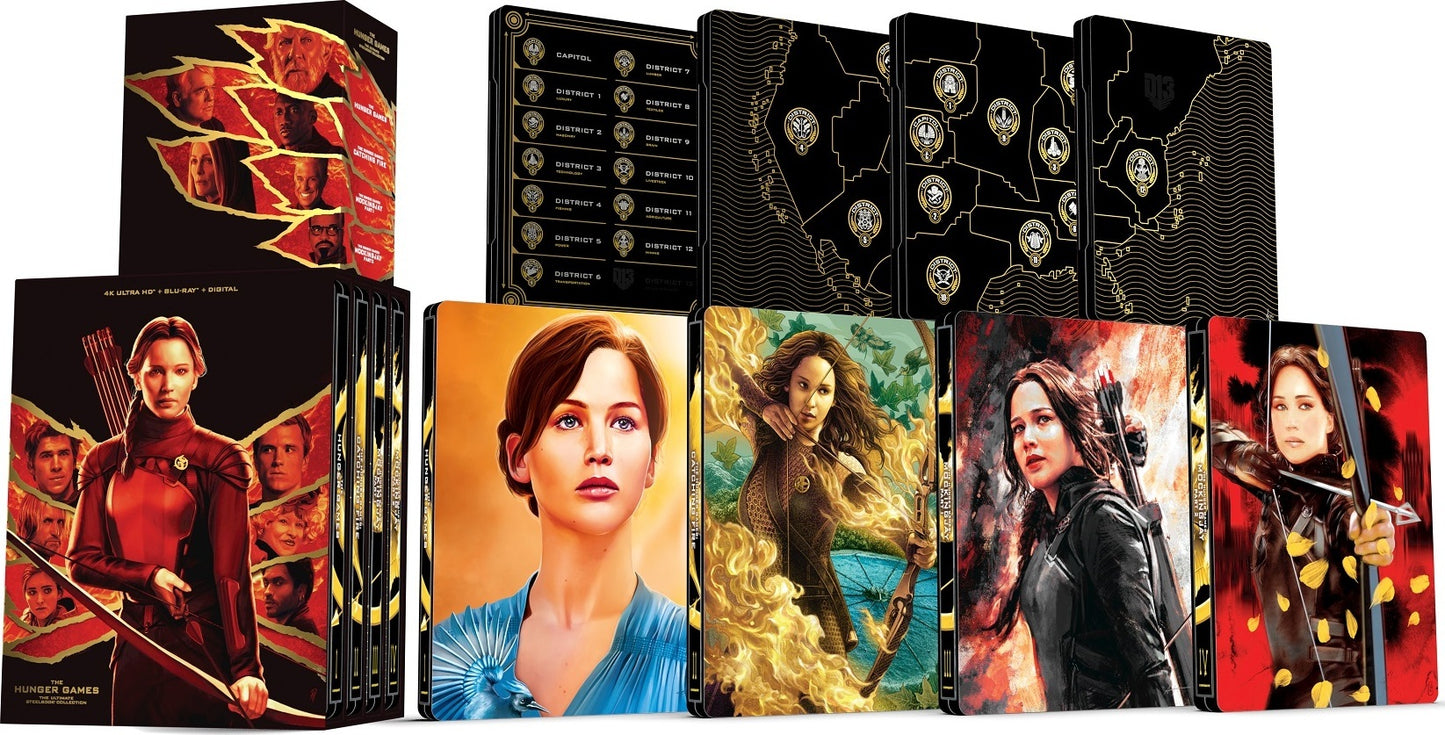 The Hunger Games 4-Film 4K SteelBook Ultimate Collection (2012-2015)