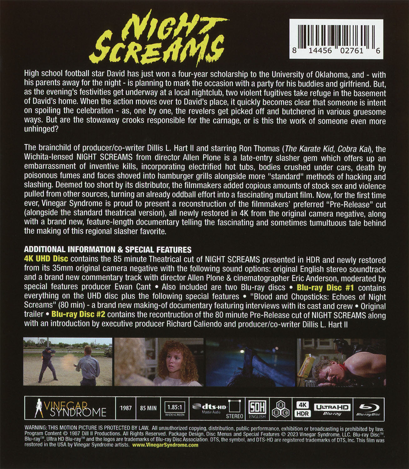 Night Screams 4K: Limited Edition (VS-435)(1987)(Exclusive)*
