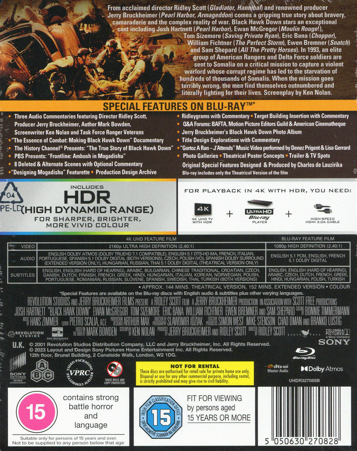 Black Hawk Down 4K SteelBook (UK)