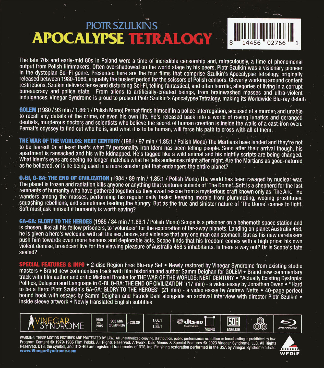Piotr Szulkin's Apocalypse Tetralogy: Limited Edition (VSL-004)(Exclusive)*