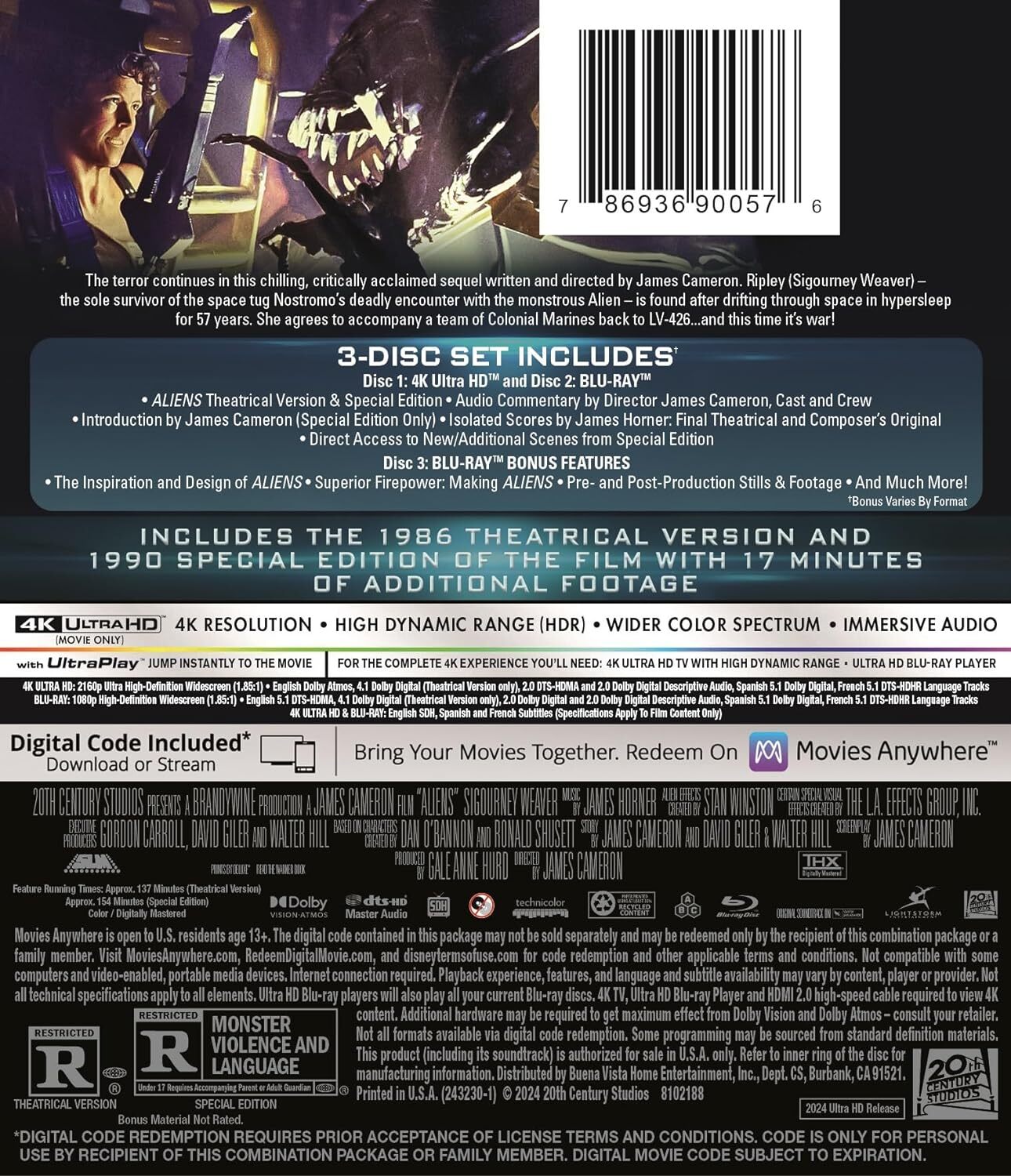Aliens 4K: Ultimate Collector's Edition (1986)