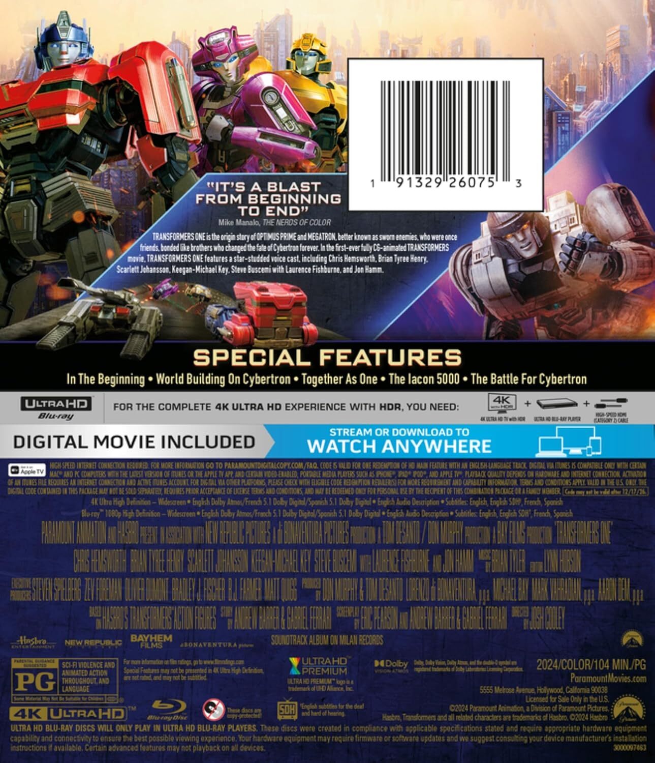 Transformers One 4K (2024)
