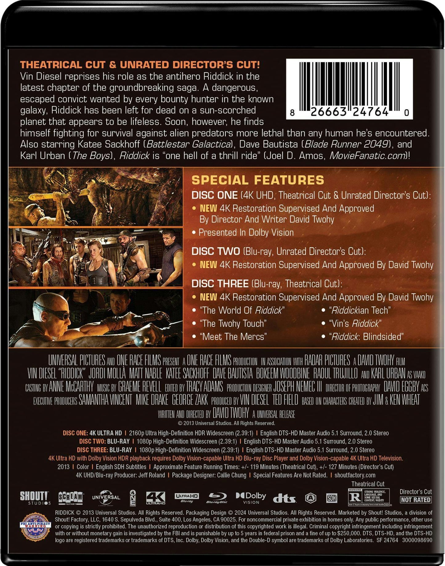 Riddick 4K: Unrated - Collector's Edition
