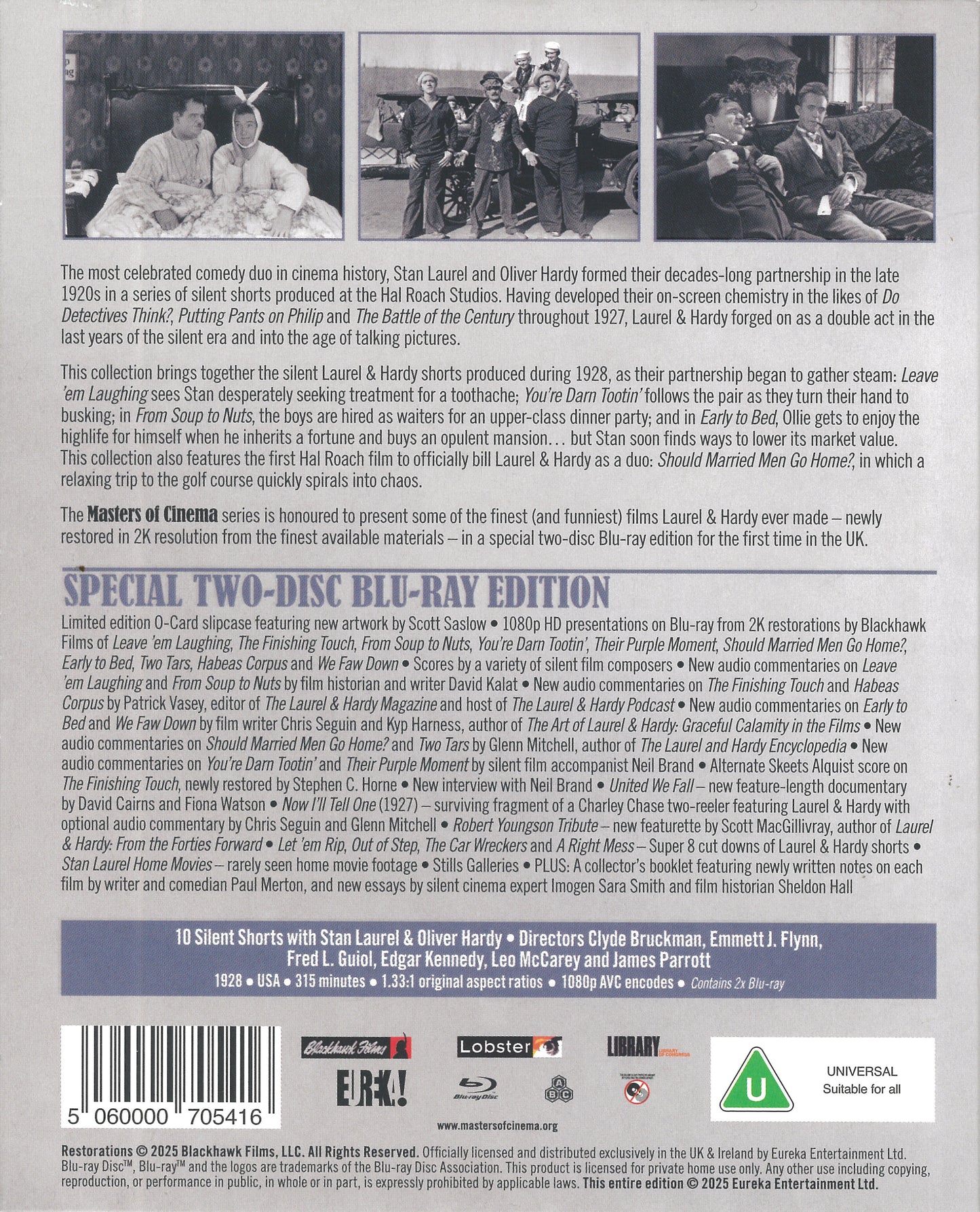 Laurel and Hardy: The Silent Years - 1928 - Masters of Cinema #295 (UK)