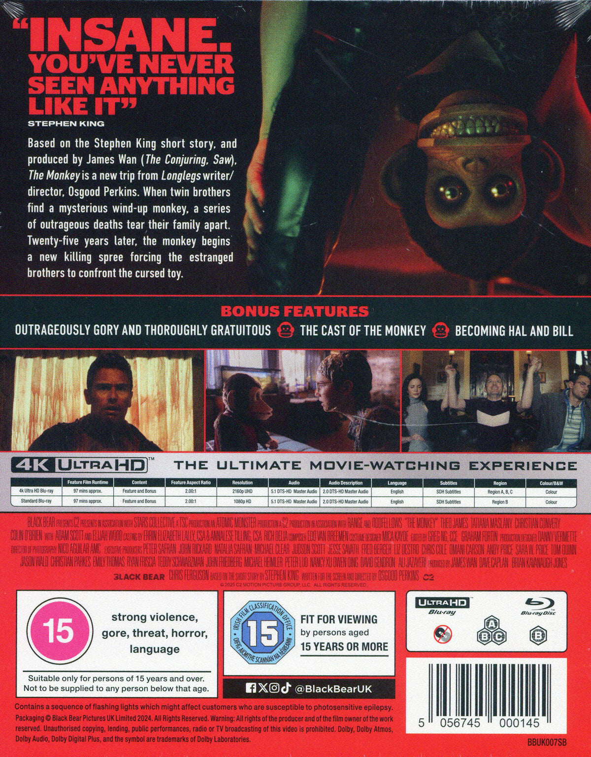 The Monkey 4K SteelBook (2025)(UK)