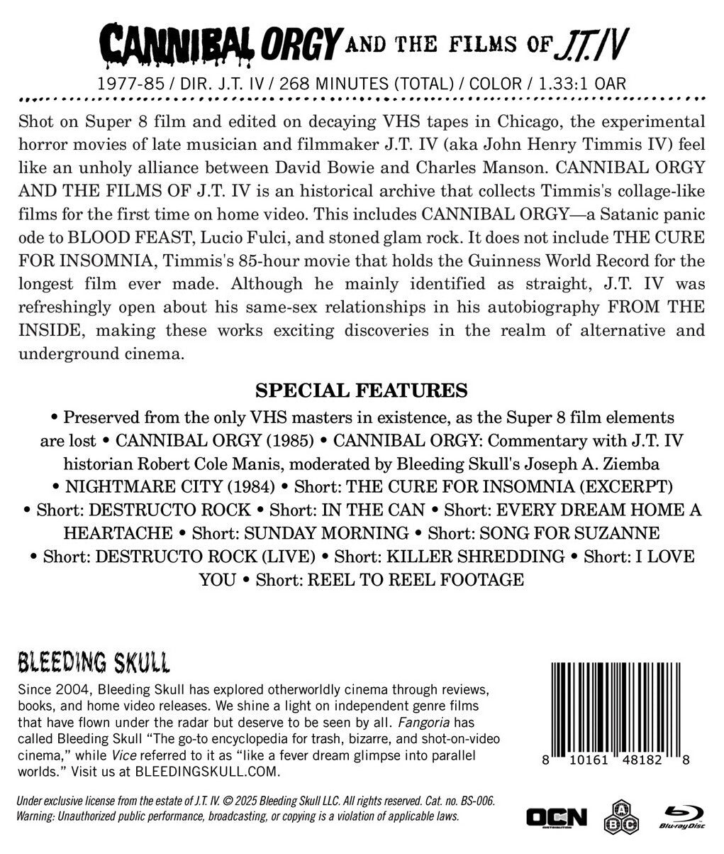 Cannibal Orgy and the Films of J.T. IV: Limited Edition (BS-006)(Exclusive)*