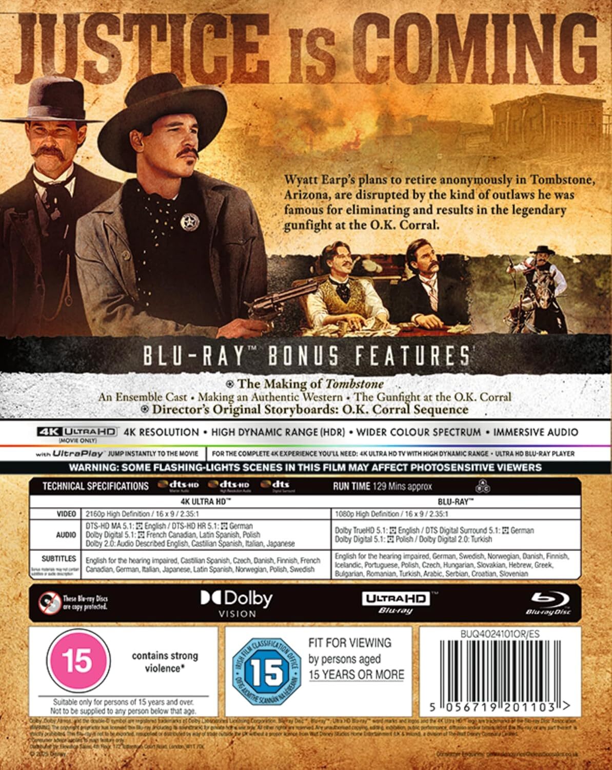 Tombstone 4K (1993)(UK)