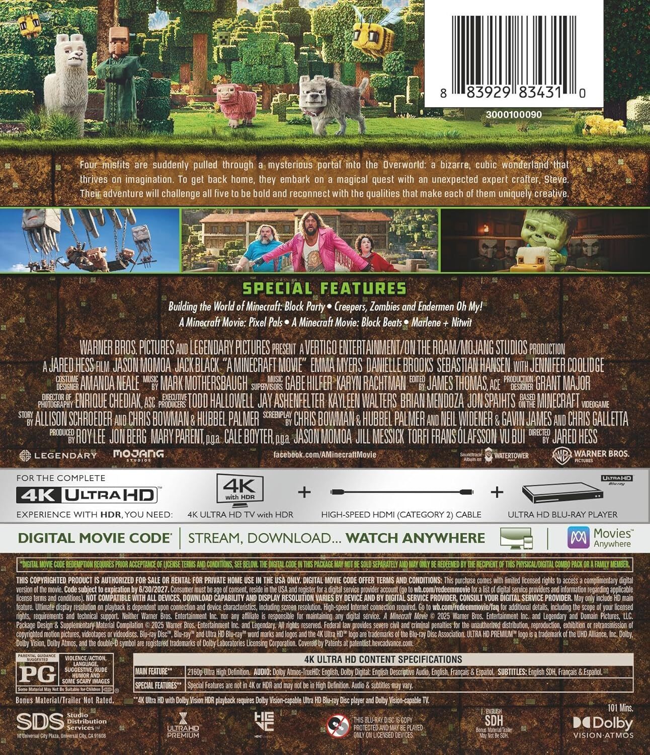 A Minecraft Movie 4K
