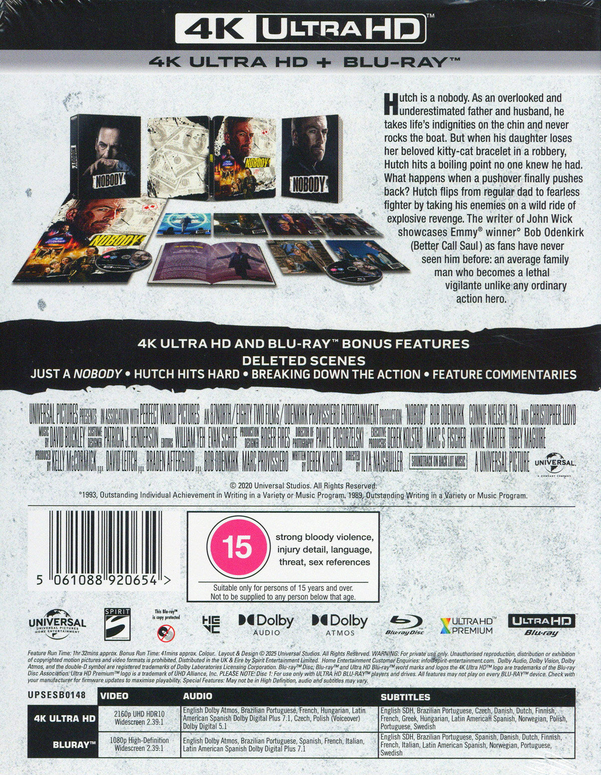 Nobody 4K SteelBook: Ultimate Collector's Edition (2021)(UK)