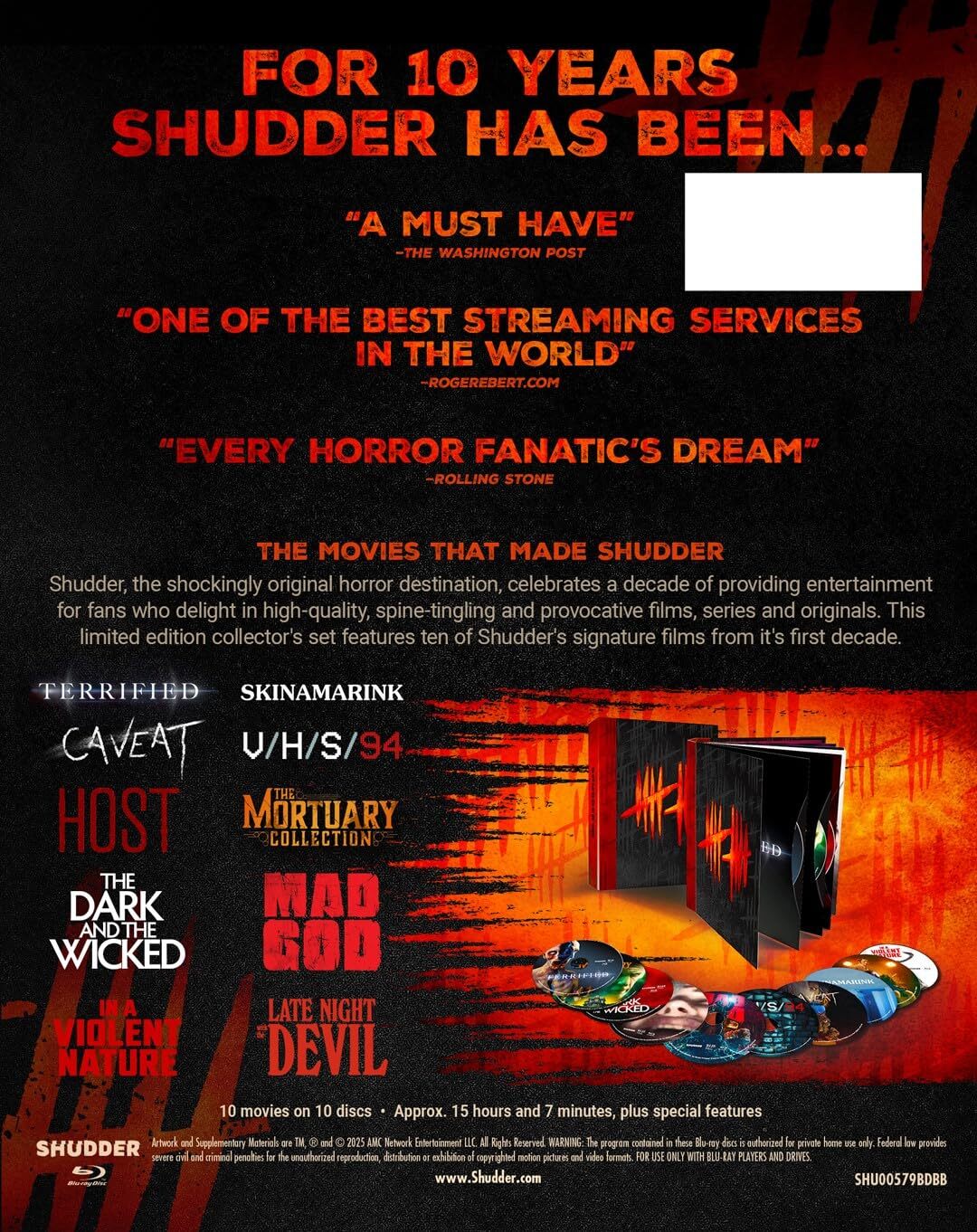 Shudder: A Decade of Fearless Horror DigiBook - 10th Anniversary Collector's Edition
