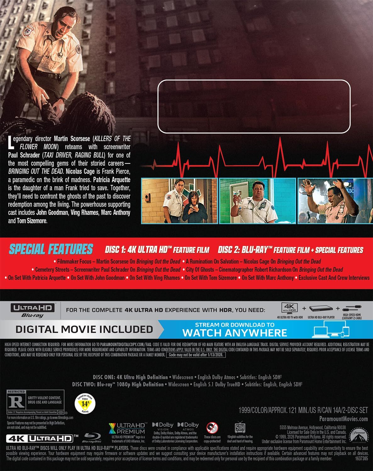 Bringing Out the Dead 4K