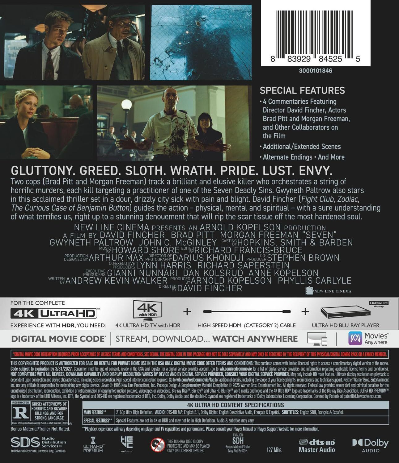 Seven 4K (Se7en)(1995)