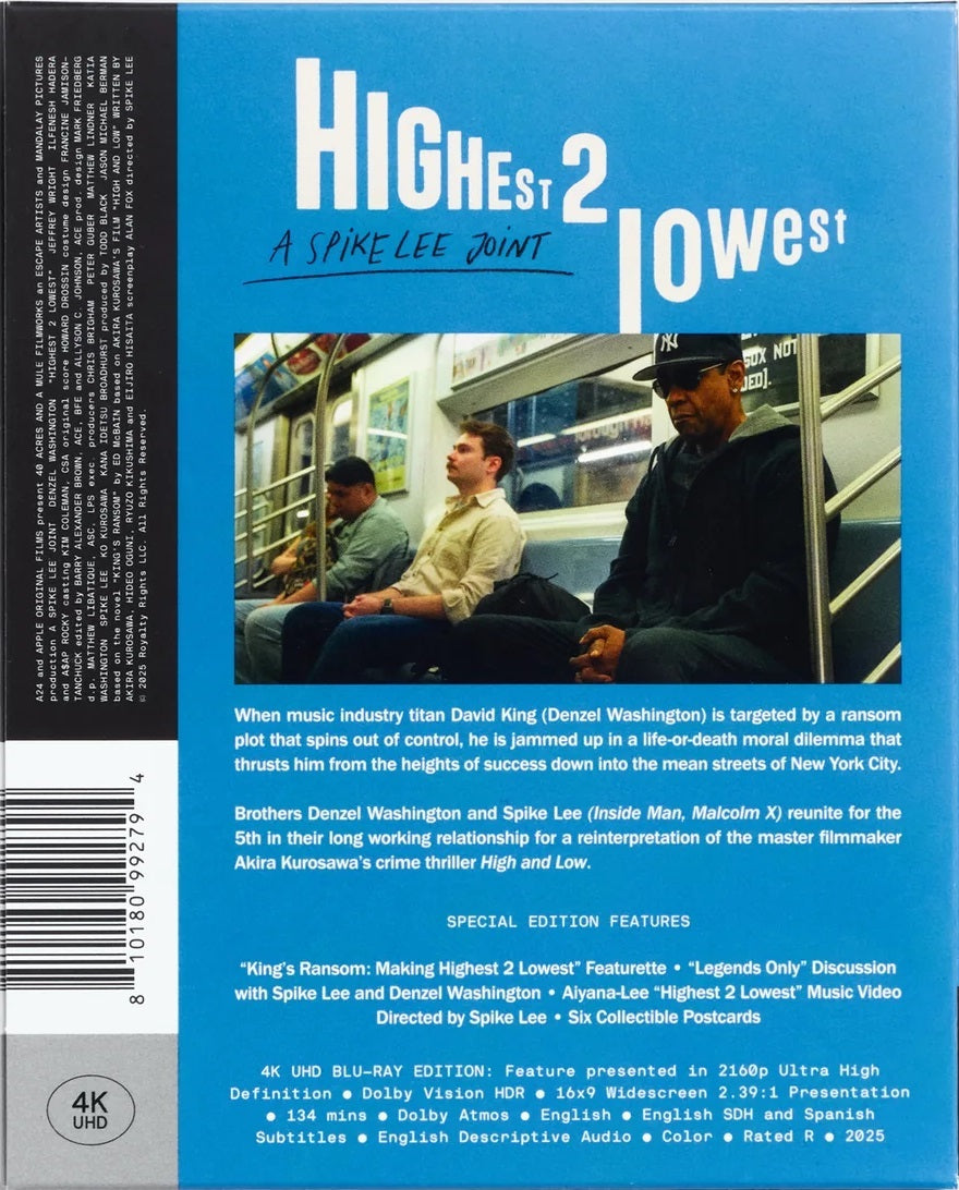 Highest 2 Lowest 4K DigiPack (Exclusive)