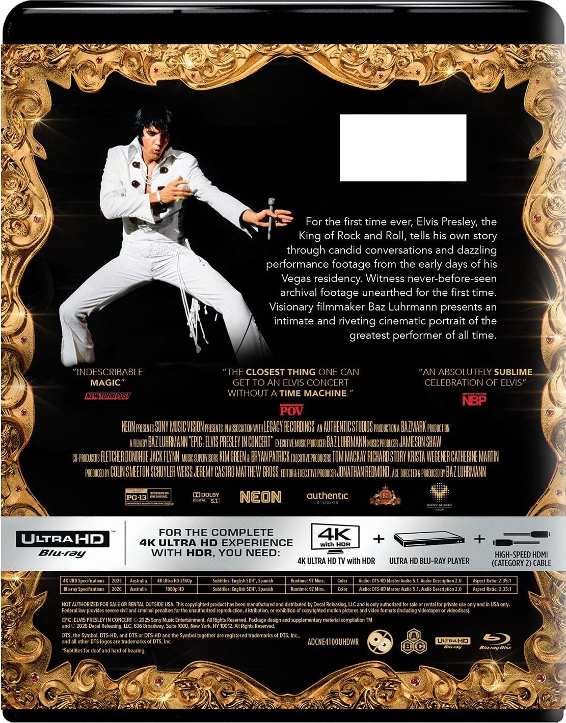 Epic: Elvis Presley in Concert 4K