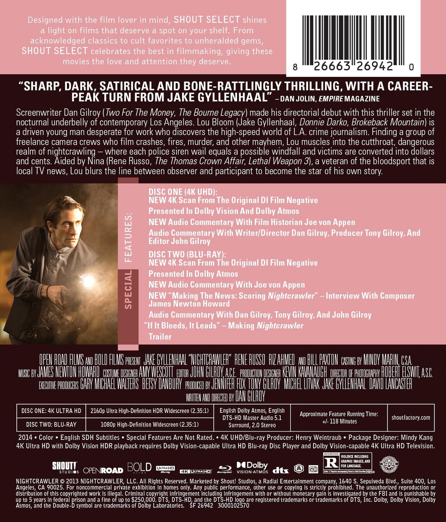 Nightcrawler 4K: Collector's Edition