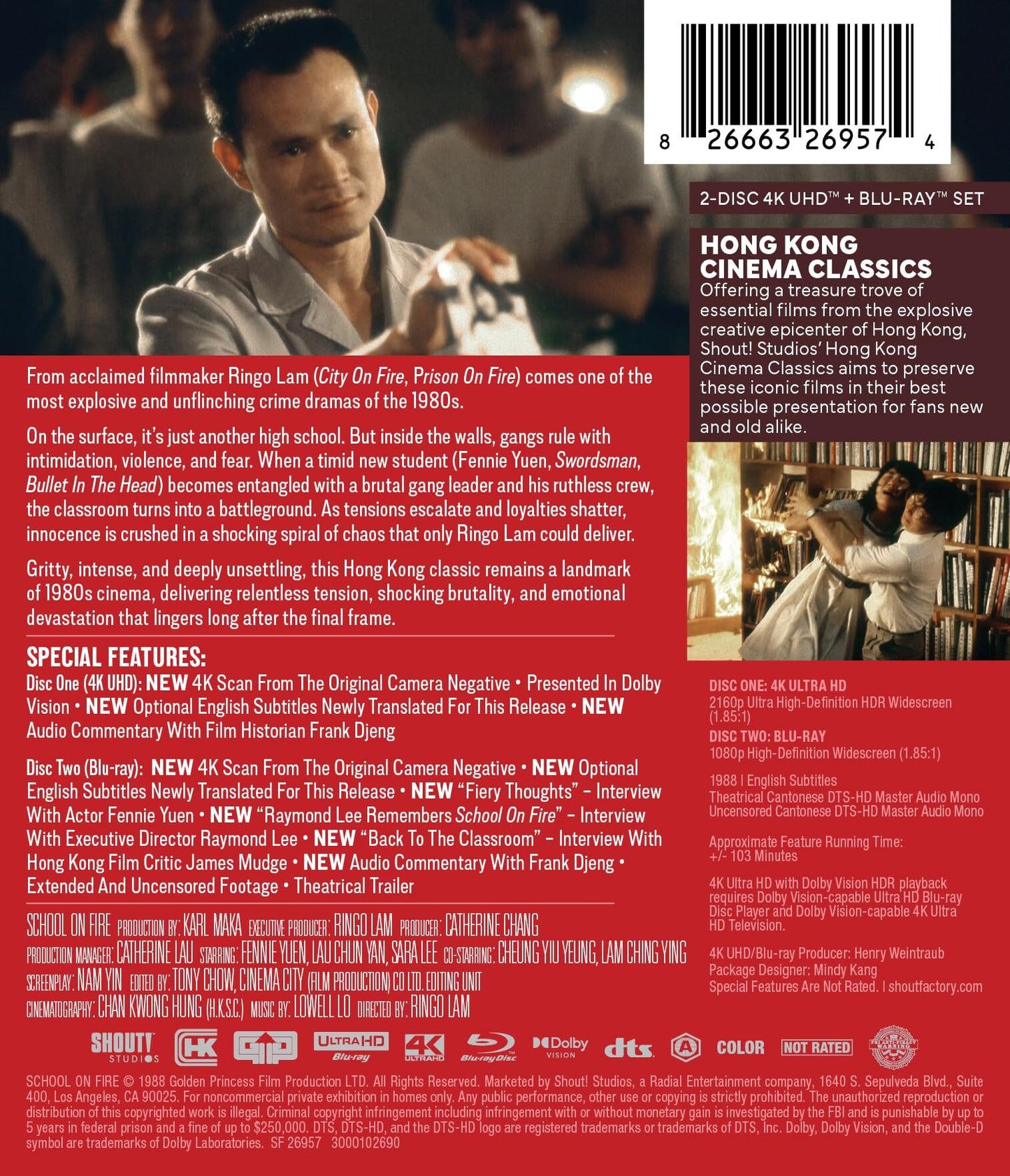 School on Fire 4K: Hong Kong Cinema Classics #42