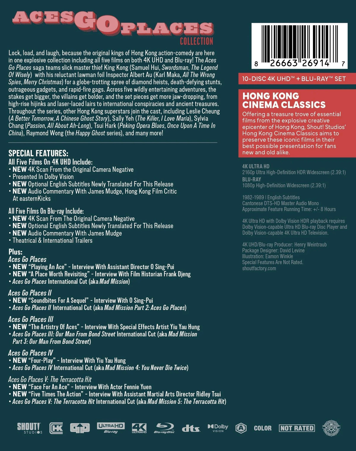 Aces Go Places Collection 4K: Hong Kong Cinema Classics #37-41