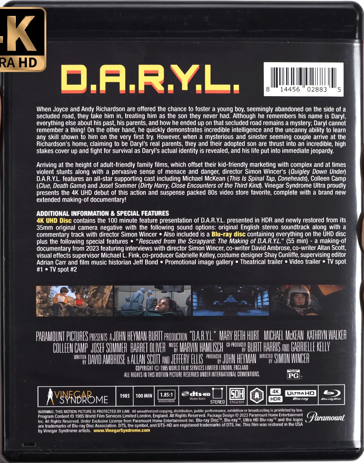 D.A.R.Y.L. 4K: Limited Deluxe Edition (VSU-007)(Exclusive)*