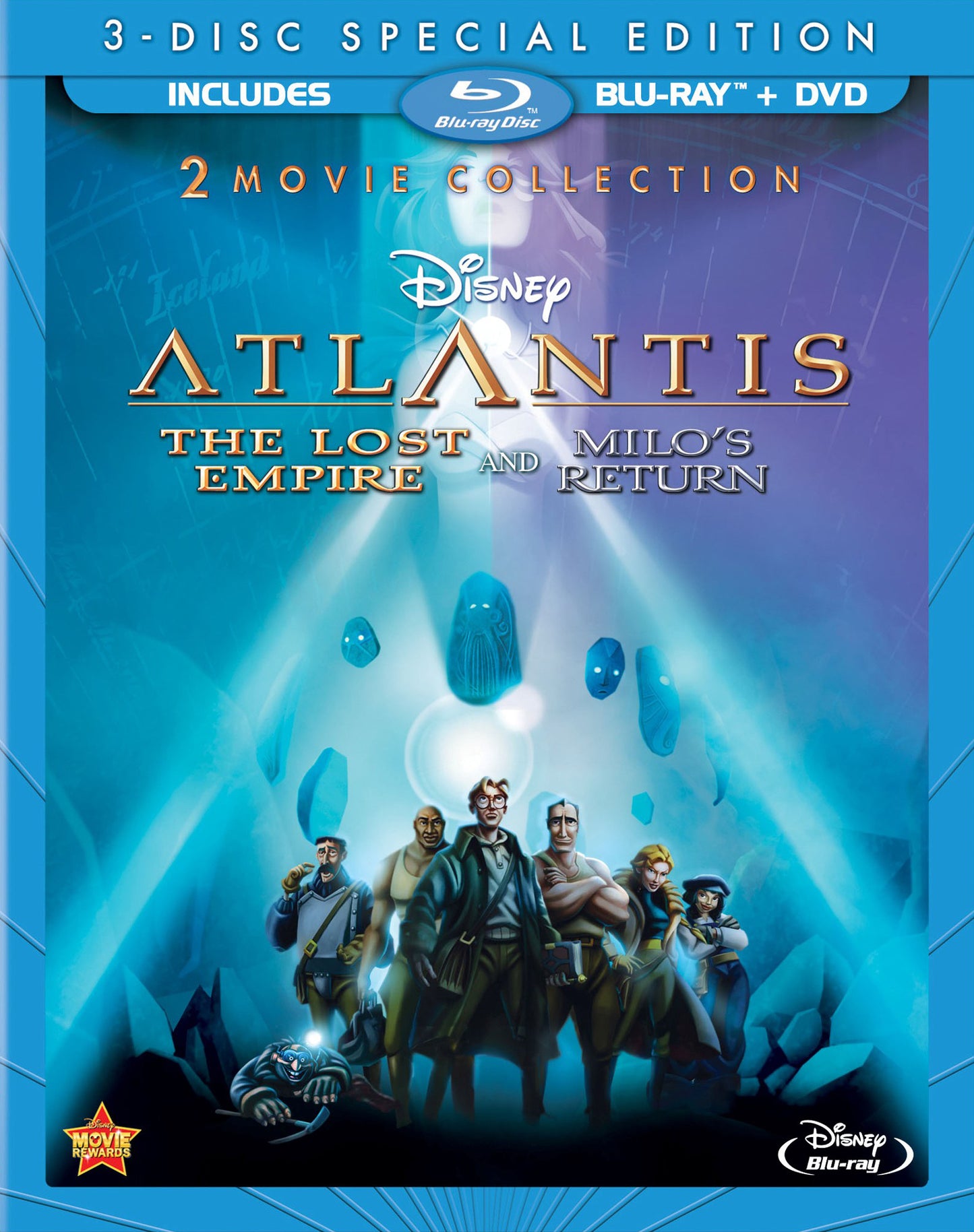 Atlantis: The Lost Empire / Atlantis: Milo's Return (BD/DVD)(Slip)