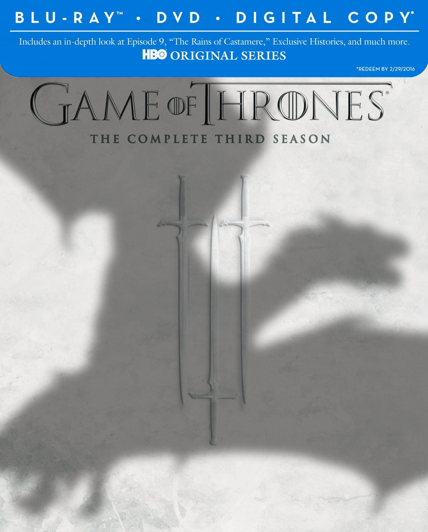 Game of Thrones: Season 3 (BD/DVD + Digital Copy)(Slip)