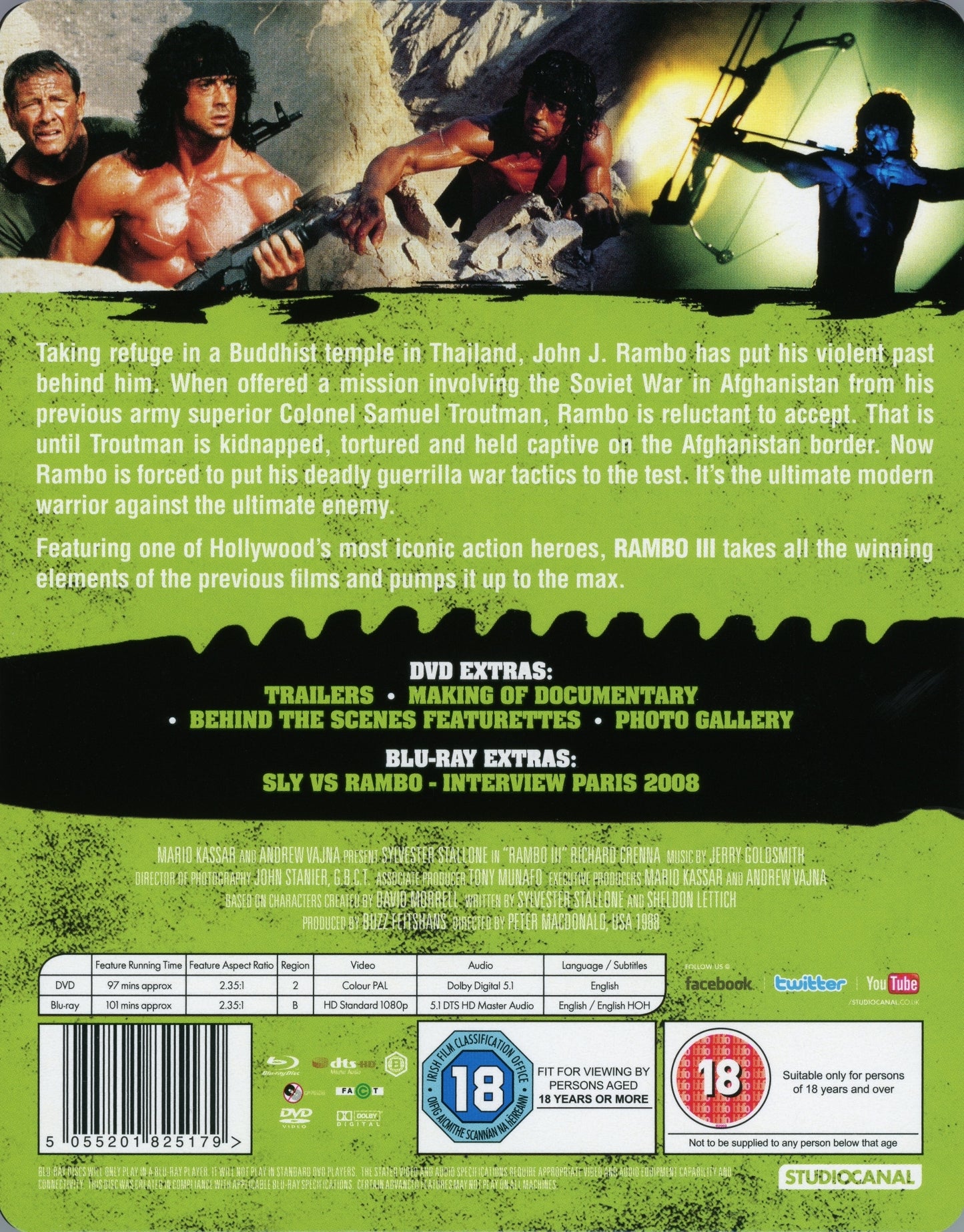 Rambo III SteelBook (1988)(UK)