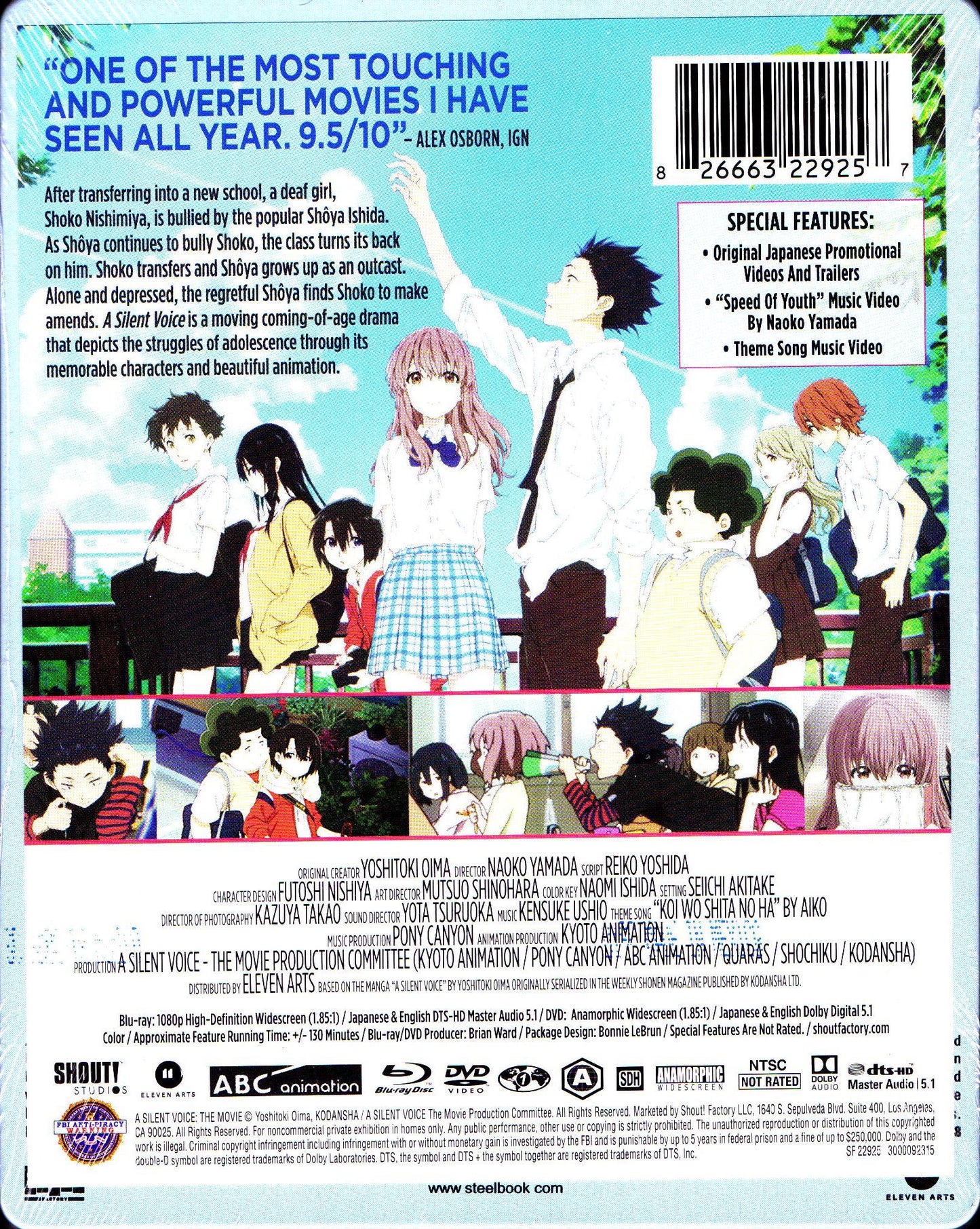 A Silent Voice: The Movie SteelBook