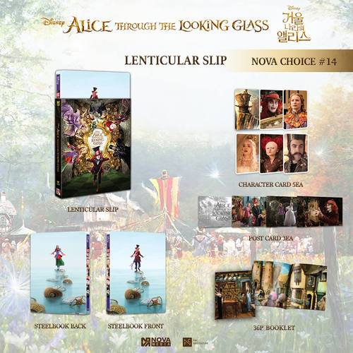 Alice Through the Looking Glass 3D Lenticular SteelBook (NC#14)(Korea)
