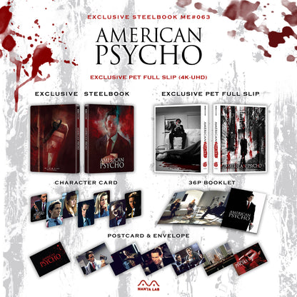 American Psycho 4K PET Full Slip SteelBook (ME#63)(Hong Kong)