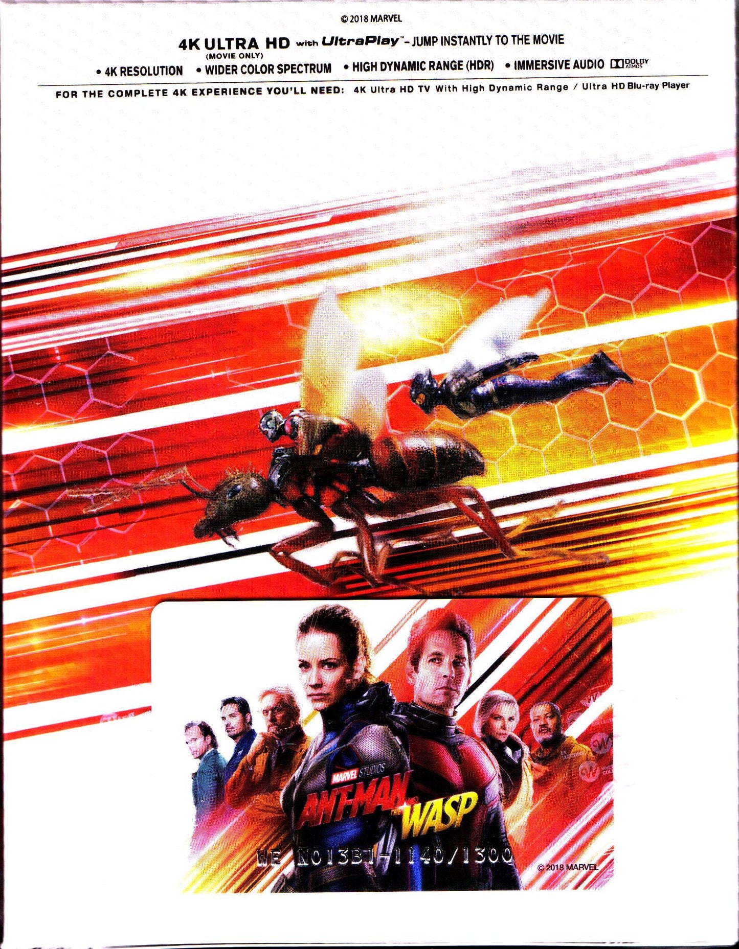 Ant-Man and the Wasp 3D & 4K Lenticular B1 SteelBook (WCE#13)(Korea)