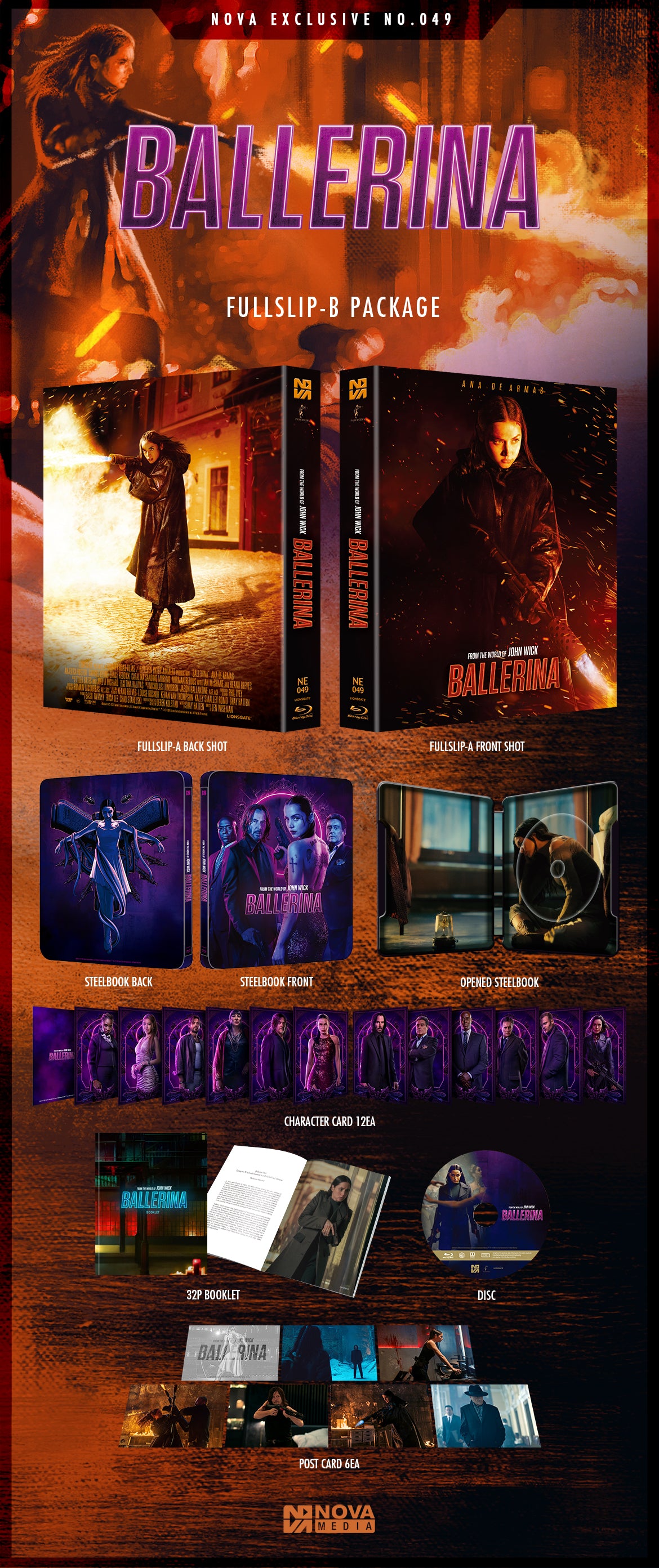 Ballerina Full Slip B SteelBook (2025)(NE#49)(Korea)