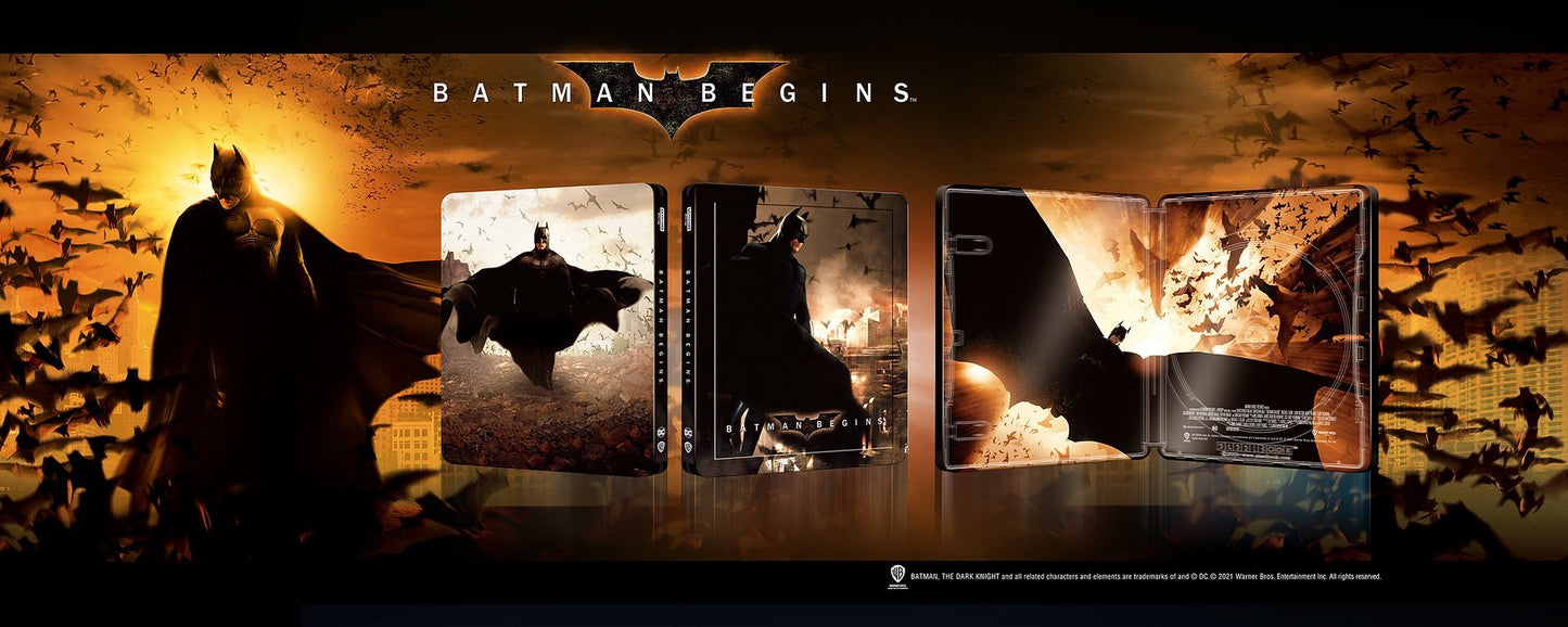 Batman Begins 4K 1-Click SteelBook (Blufans#60)(China)