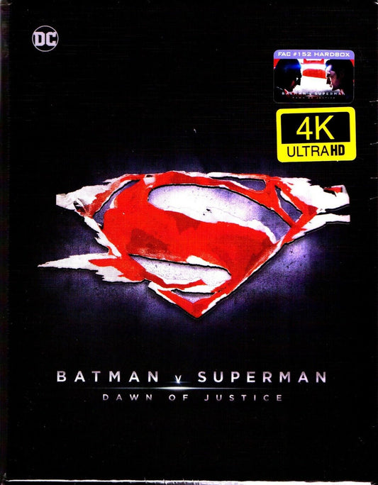 Batman v Superman: Dawn of Justice 3D & 4K - Extended Cut XL 1-Click SteelBook (FAC#152)(EMPTY)(Czech)(Slip Box)