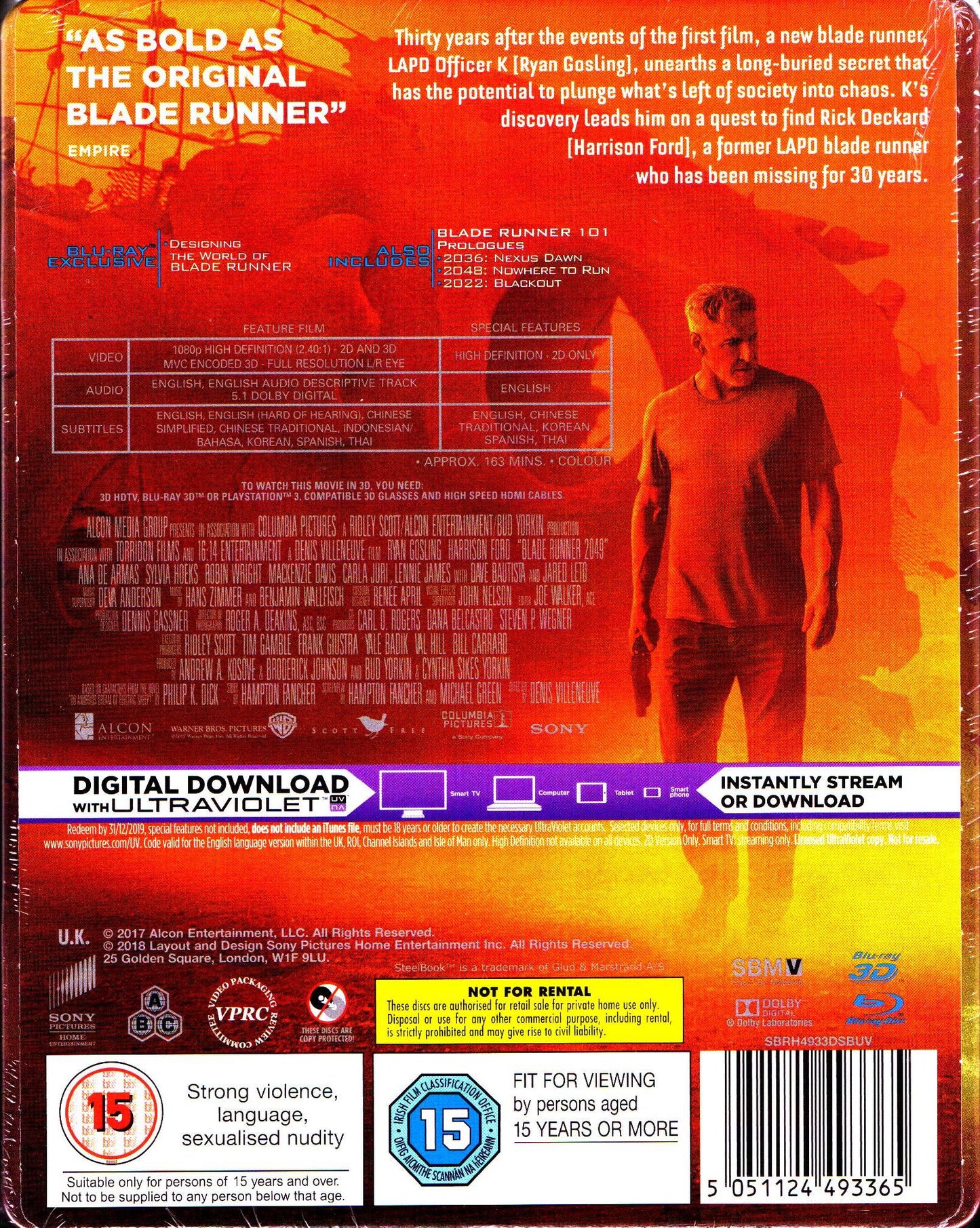 Blade Runner 2049 3D SteelBook (UK)