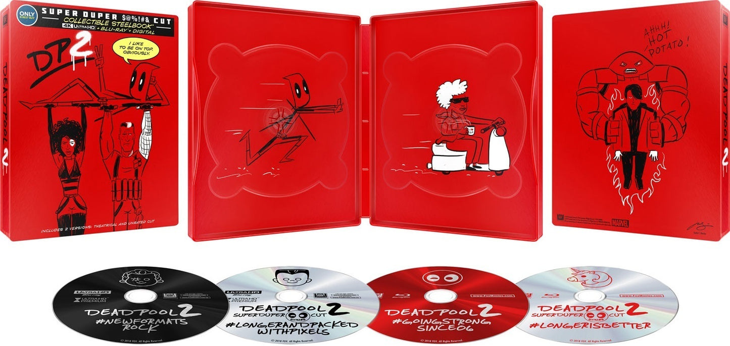 Deadpool 2: Unrated Super Duper Cut 4K SteelBook (2018)(Exclusive)